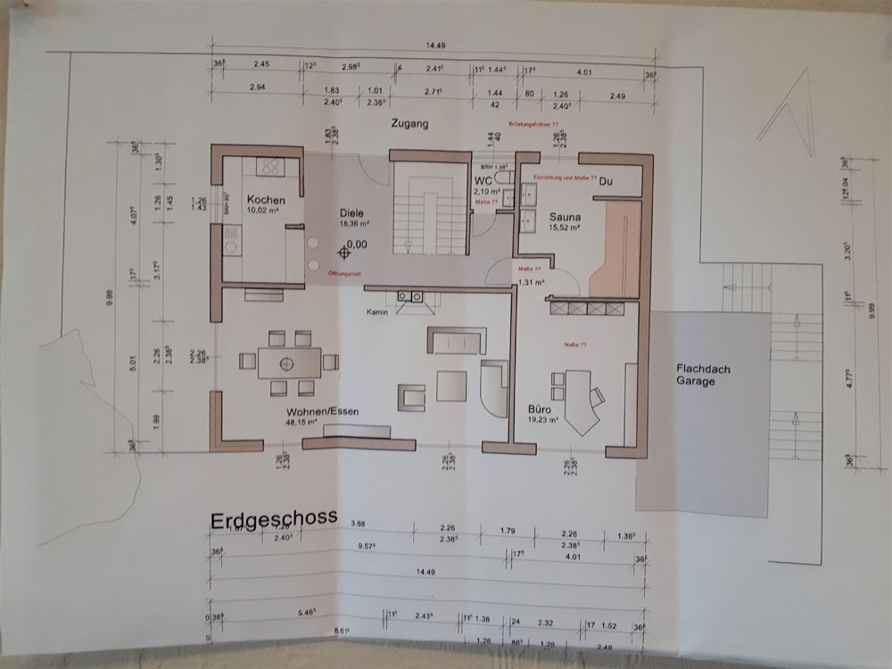 Plan Erdgeschoss